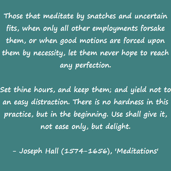Joseph Hall - meditation